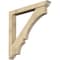 Ekena Millwork Balboa Traditional Rough Sawn Bracket w/ Offset Brace, Douglas Fir, 6"W x 46"D x 46"H BKT0604X46X46BOA01RDF - alternate 1